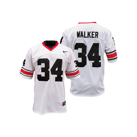 Georgia Bulldogs Hershall Walker Nike NCAA Throwback Classic Campus Legend College Football White Jersey
