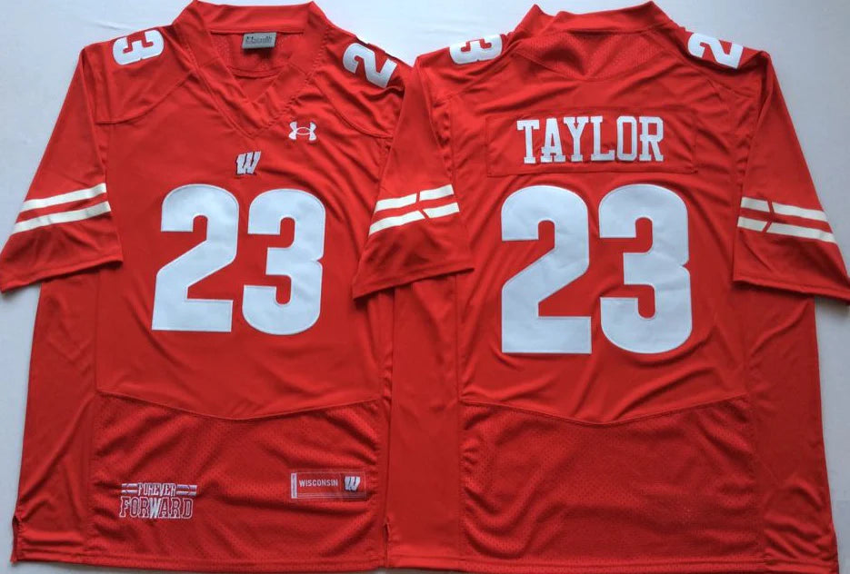 Jonathon Taylor Wisconsin Badgers Under Armour NCAA Campus Legend College Football Jersey