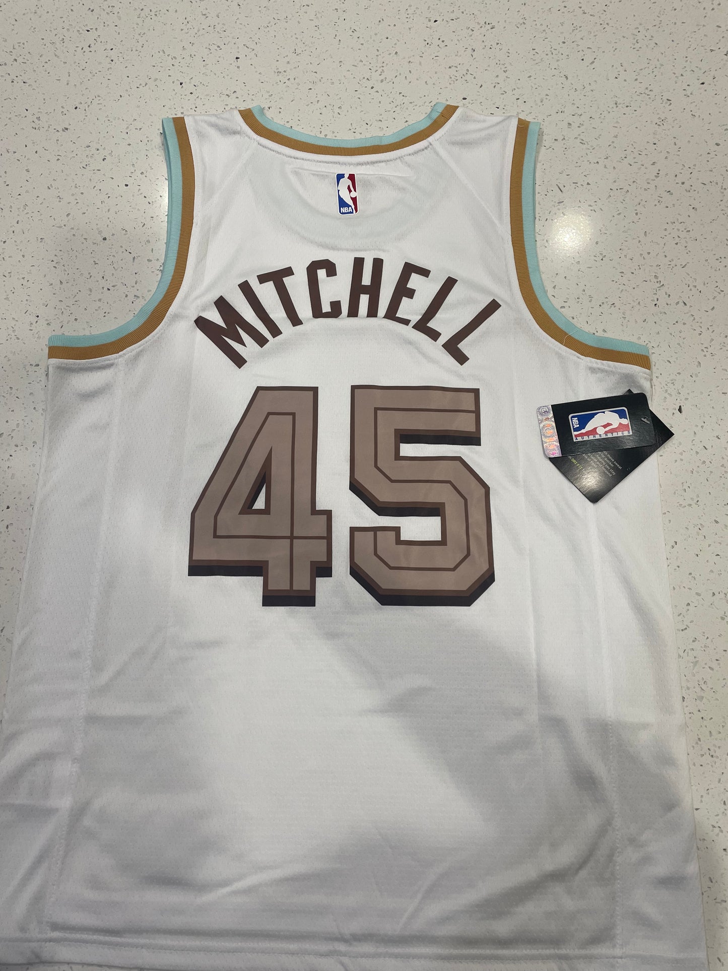 Cleveland Cavaliers Donovan Mitchell ‘The Land’ City Edition NBA Swingman Jersey - Ice White