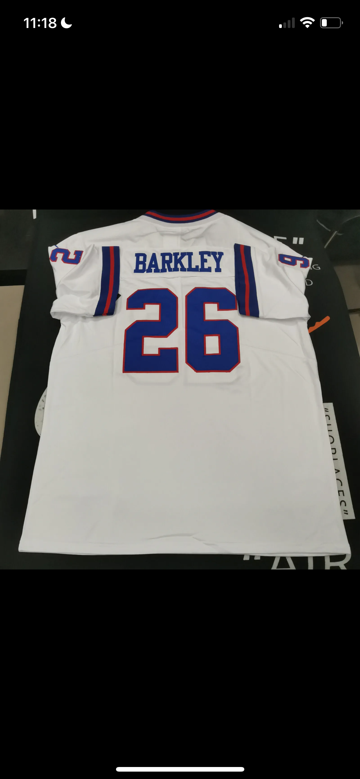 Saquon Barkley New York Giants Alternate Throwback Classic Limited Jersey - White