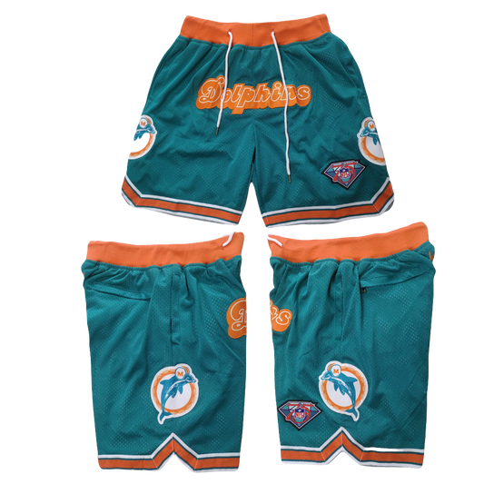 Miami Dolphins Throwback NFL Shorts