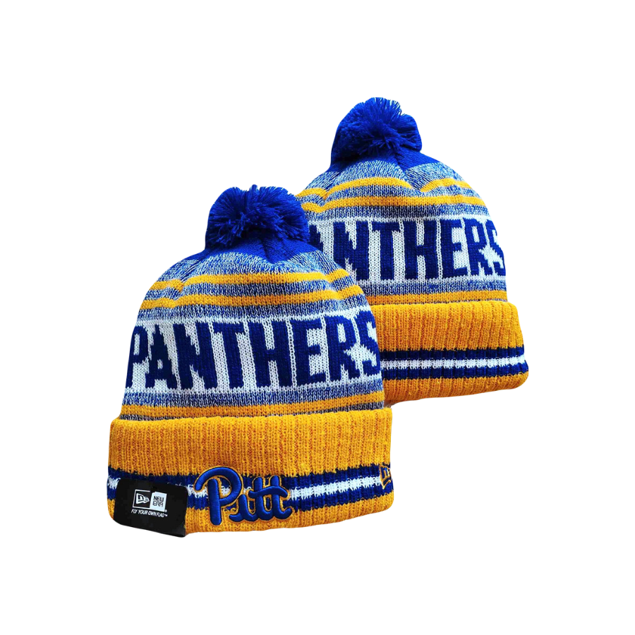 Pitt Panthers NCAA New Era Knit Beanie - Yellow