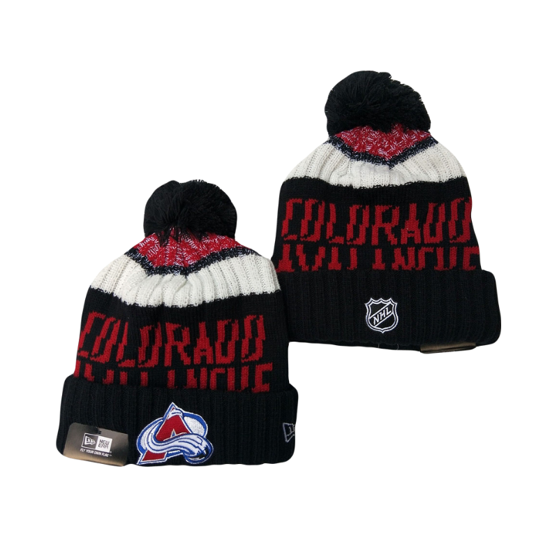 Colorado Avalanche NHL New Era Knit Beanie - Navy & Red