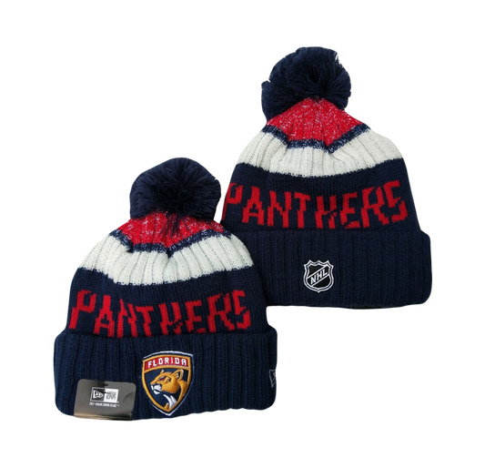 Florida Panthers NHL New Era Knit Beanie - Navy Blue & Red