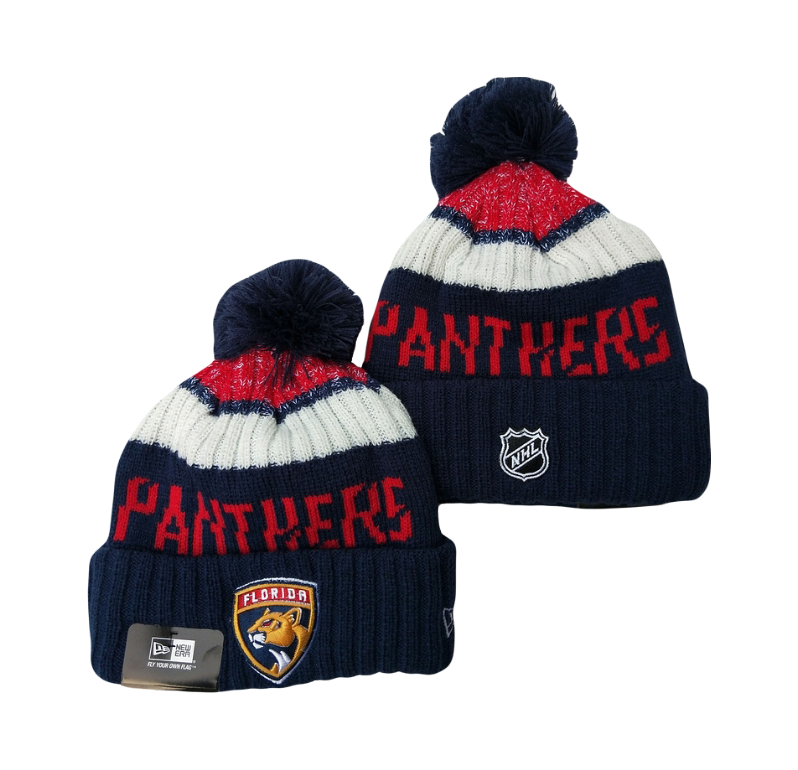 Florida Panthers NHL New Era Knit Beanie - Navy Blue & Red