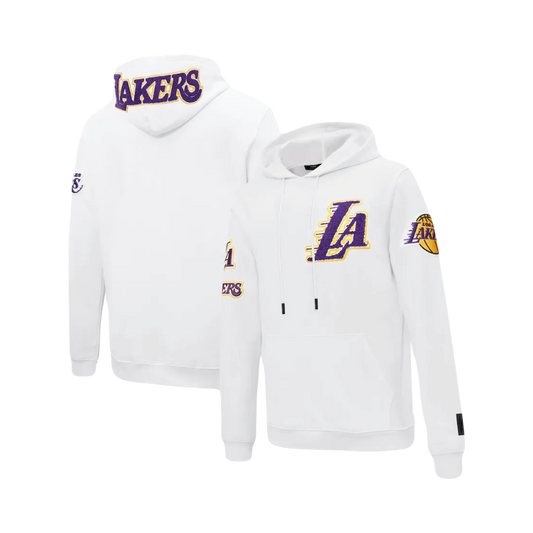 Los Angeles Lakers NBA 3D White Hoodie