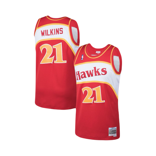 Atlanta Hawks Dominique Wilkins Mitchell & Ness Red NBA Hardwood Classics Swingman Jersey