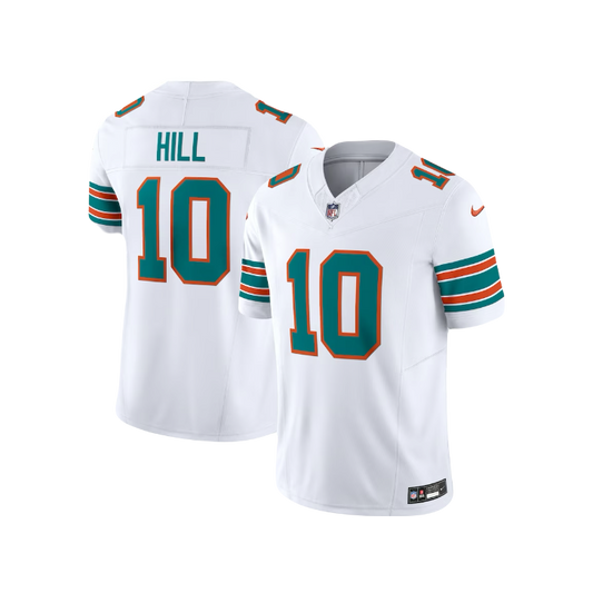 Miami Dolphins Tyreek Hill Throwback NFL F.U.S.E Nike Vapor Limited Jersey - White