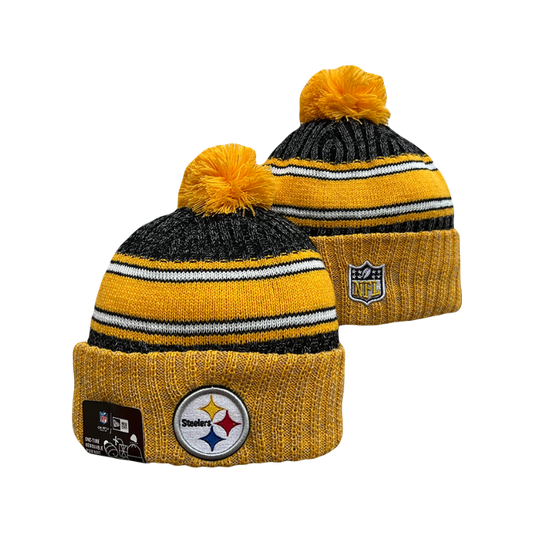 Pittsburgh Steelers Team Sleeves NFL New Era Knit Beanie