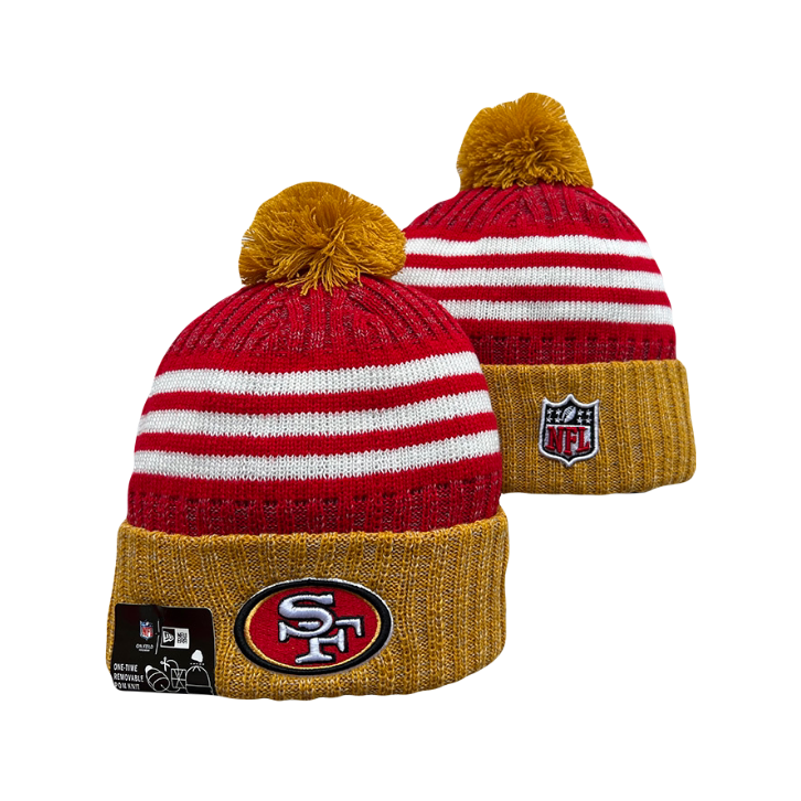 San Francisco 49er Team Sleeves NFL New Era Knit Beanie