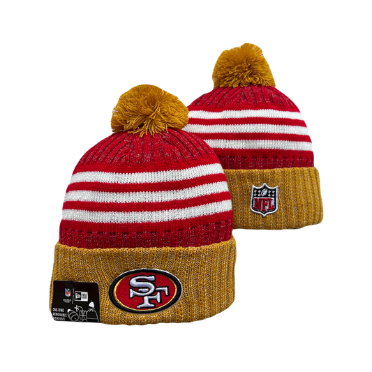 San Francisco 49er Team Sleeves NFL New Era Knit Beanie
