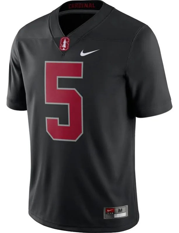 Christian McCaffrey Stanford Cardinals NCAA Nike Black Out Campus Legend Jersey