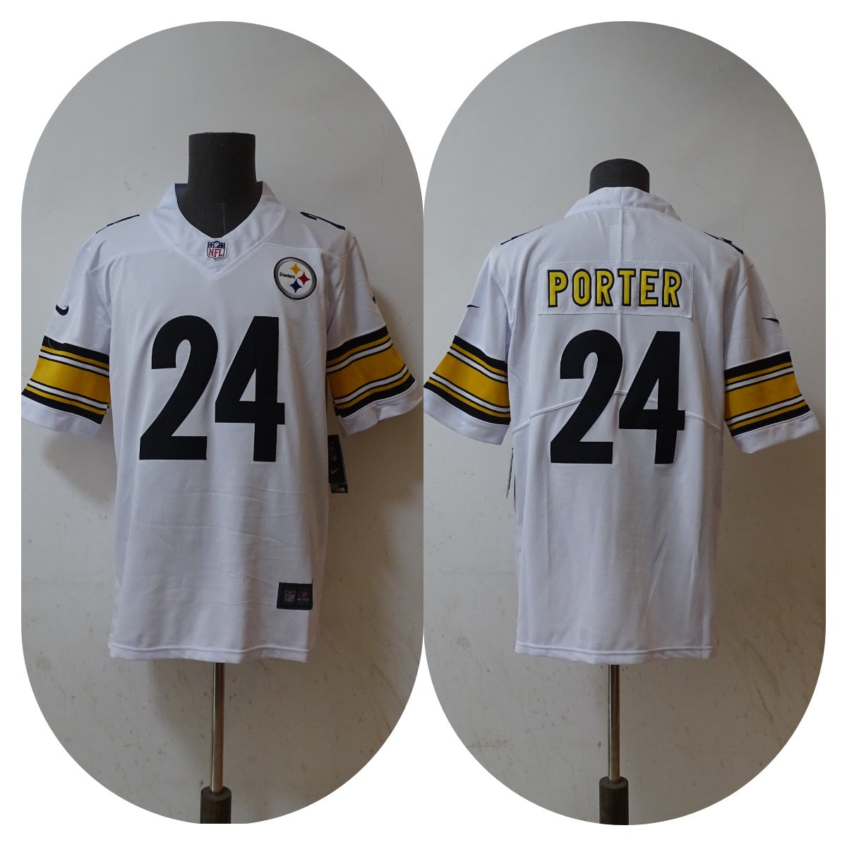 Pittsburgh Steelers Joey Porter Jr Nike Vapor F.U.S.E. Limited Away Jersey - White
