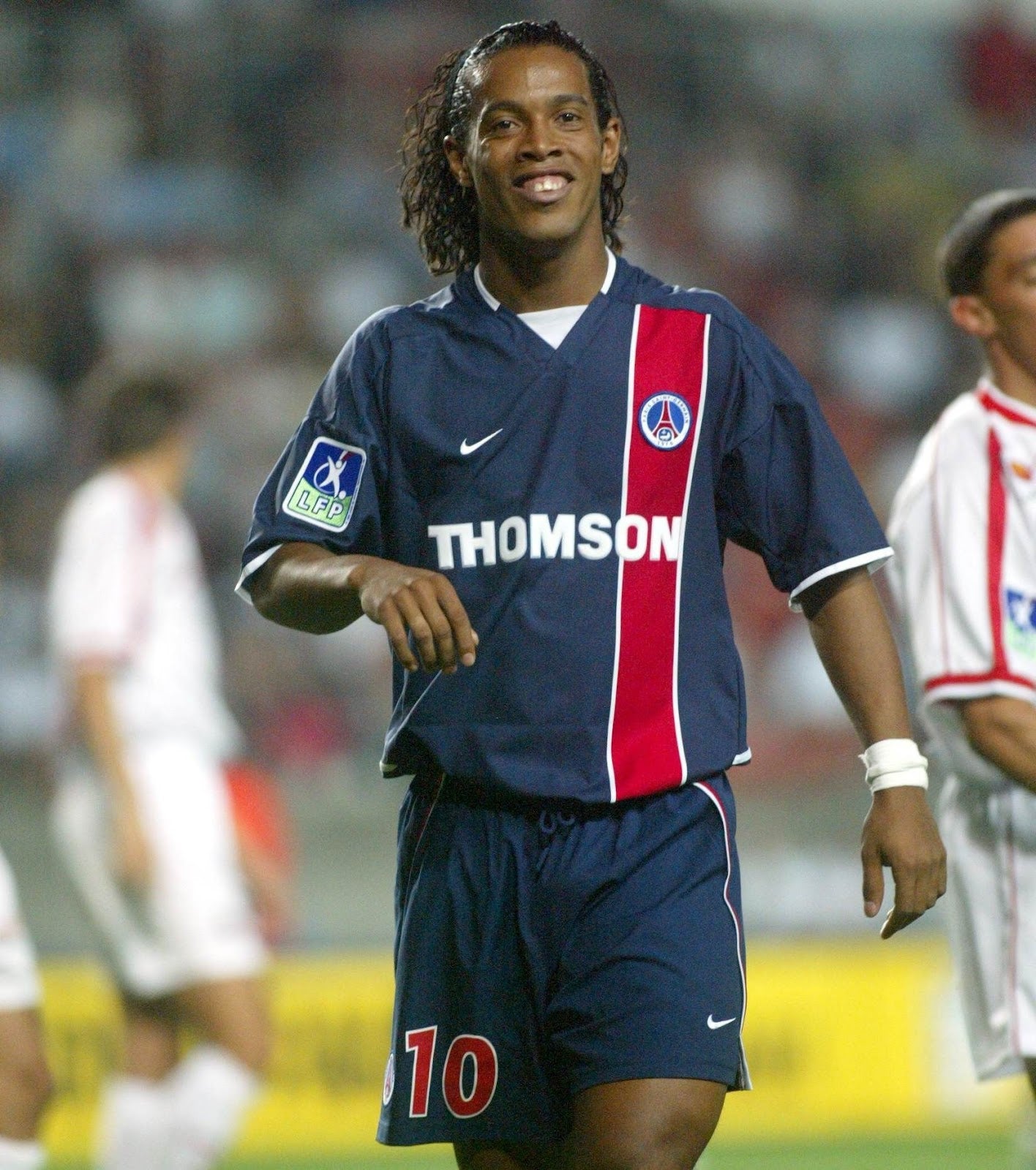 Ronaldinho Paris Saint-Germain 2002/03 Season Home Kit Iconic Classic Authentic Nike On-Field PSG Retro Jersey - Navy Blue