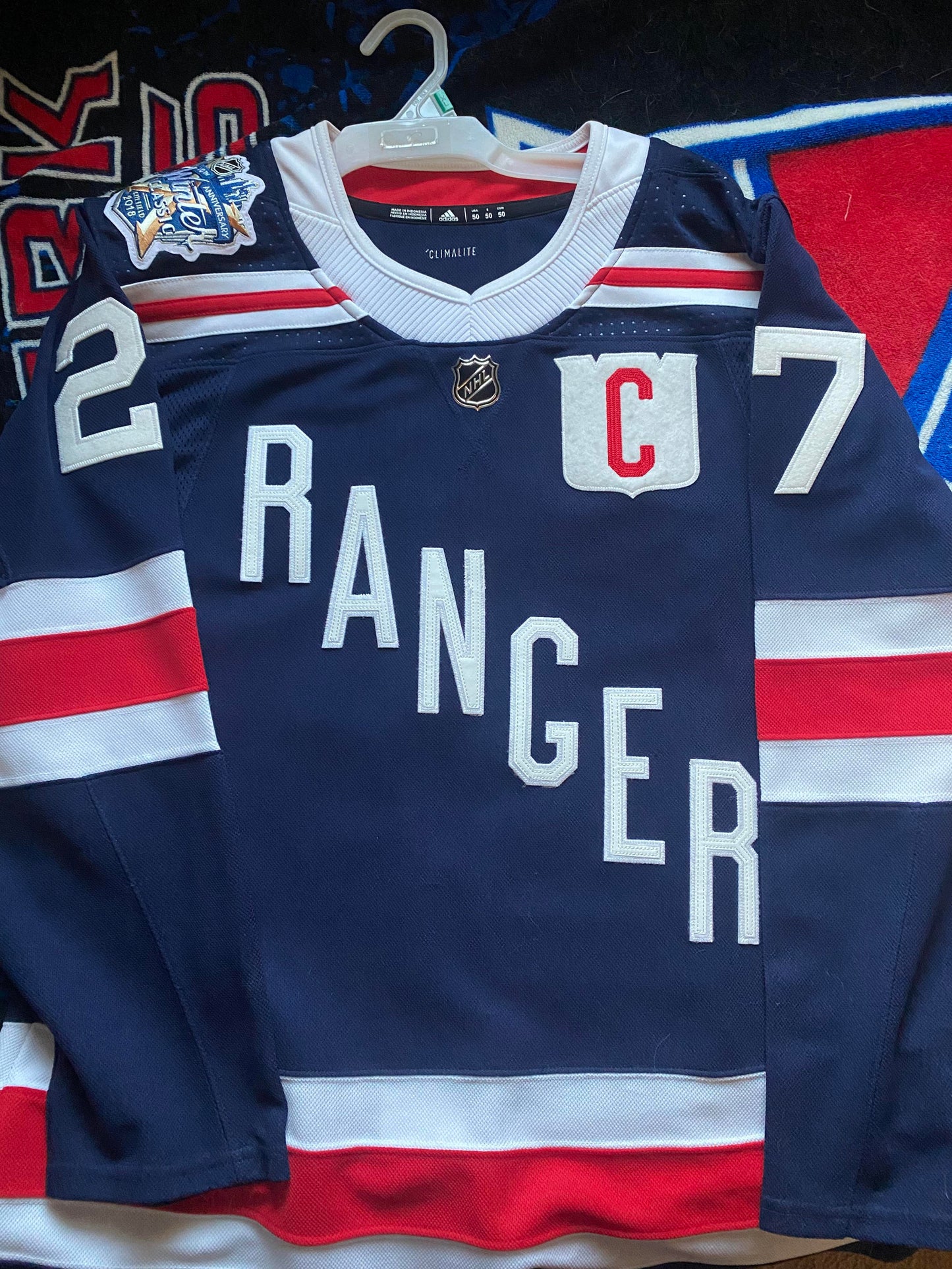 Mark Messier New York Rangers 2018 NHL Winter Classic Adidas Premier Player Jersey - Navy
