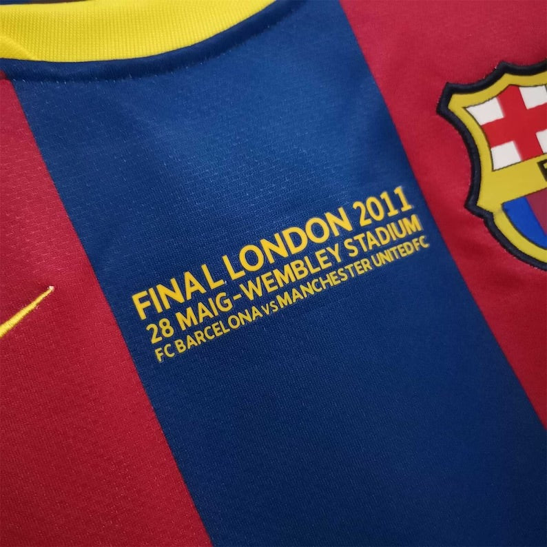 Lionel Messi 2010/2011 FC Barcelona Champions League Final Jersey