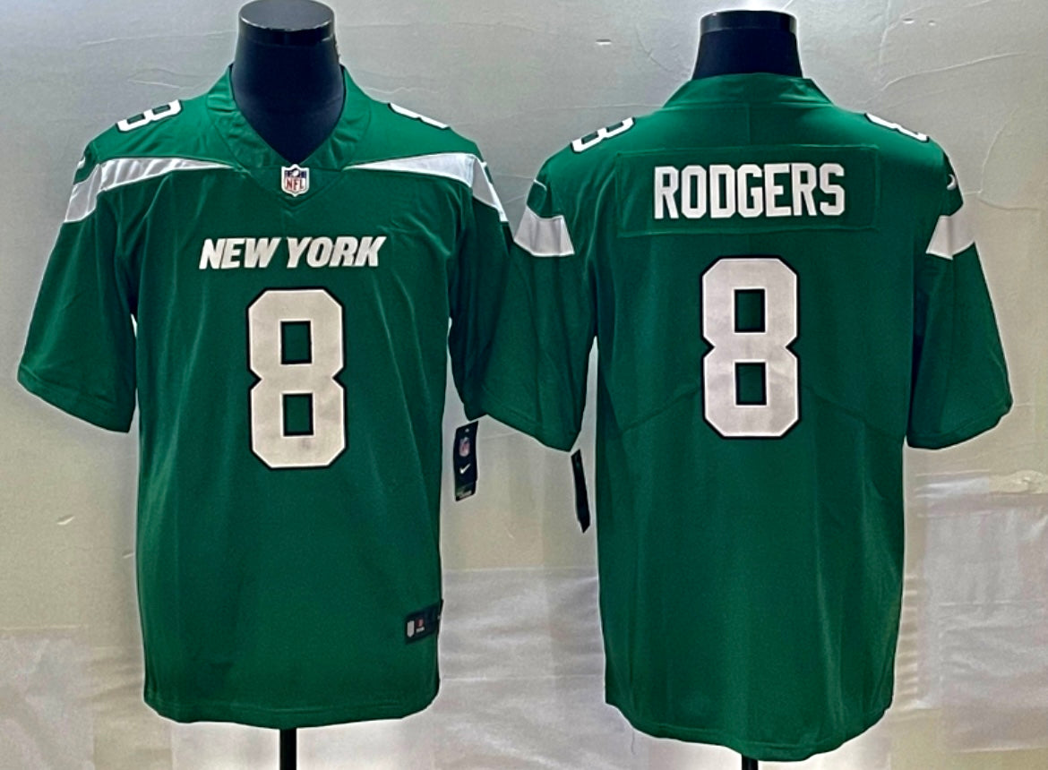 Men's Nike Aaron Rodgers Gotham Green New York Jets Vapor Untouchable Limited Jersey Size: Extra Large