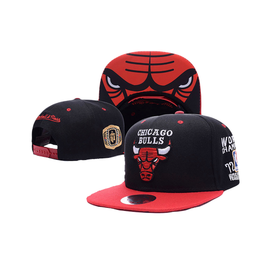 Chicago Bulls NBA Finals 72 Win Season “Greatest Team” 1996 Champions Snapback Ring Hat
