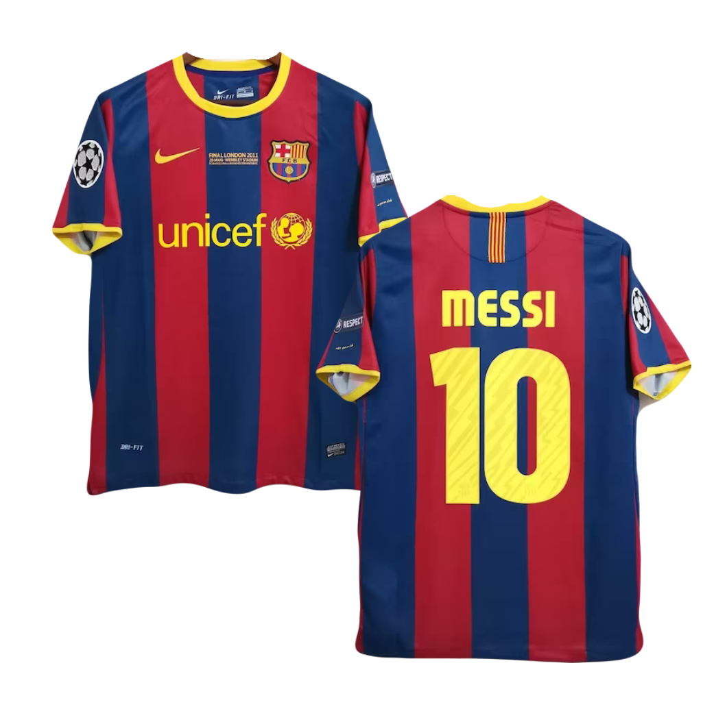 Lionel Messi 2010/2011 FC Barcelona Champions League Final Jersey