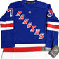 New York Rangers Matt Rempe 2024 Adidas NHL Home Premier Player Jersey - Blue