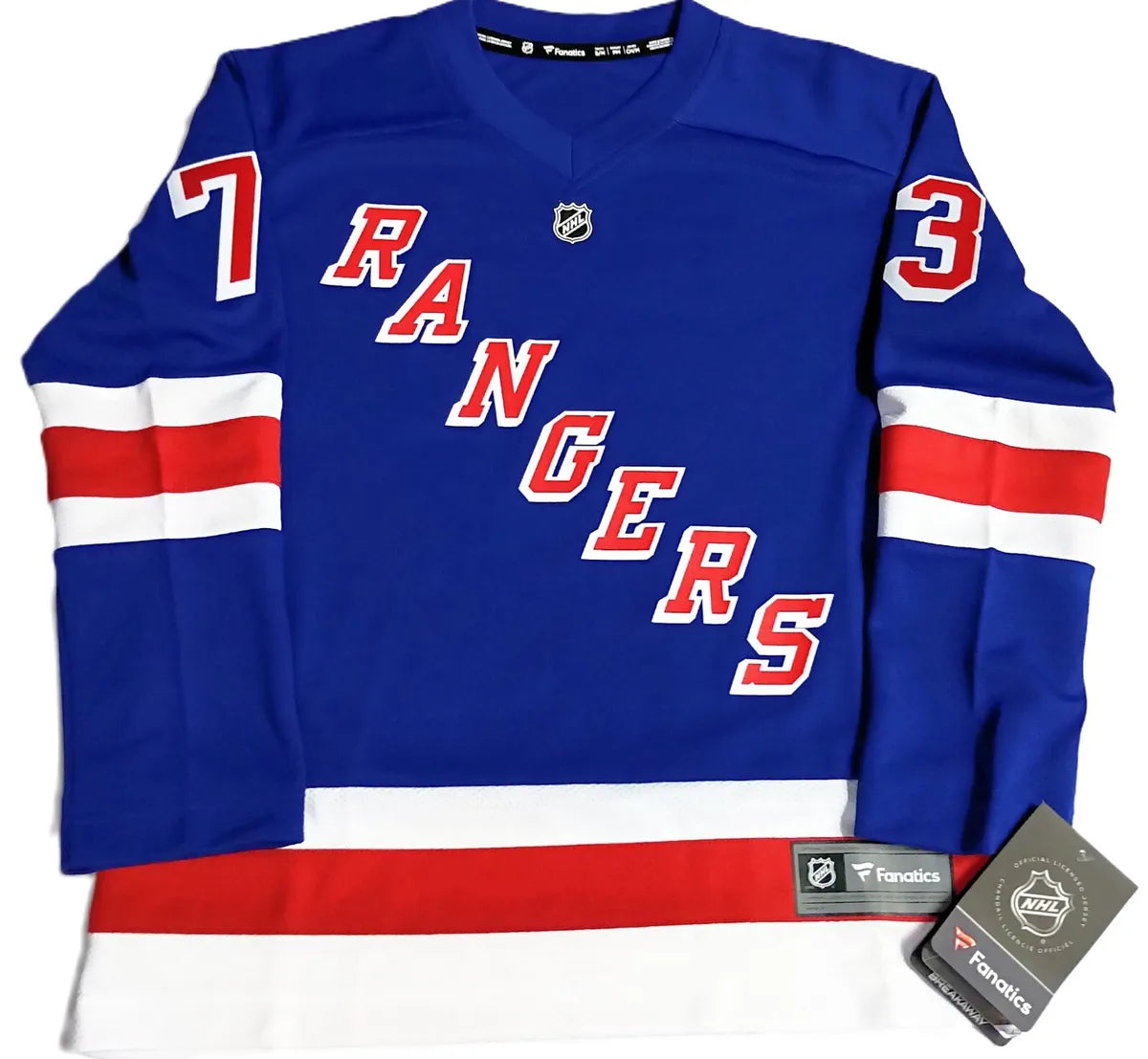 New York Rangers Matt Rempe 2024 Adidas NHL Home Premier Player Jersey - Blue