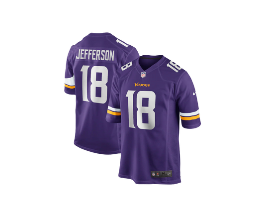 Justin Jefferson NFL Minnesota Vikings F.US.E Stitched Home Jersey -Purple