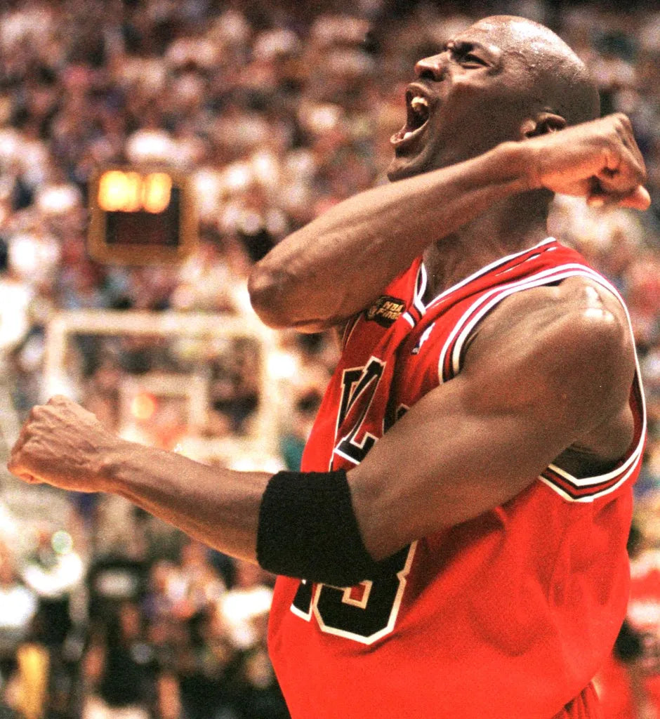 Authentic Michael Jordan Chicago Bulls Road NBA Finals 1997-98