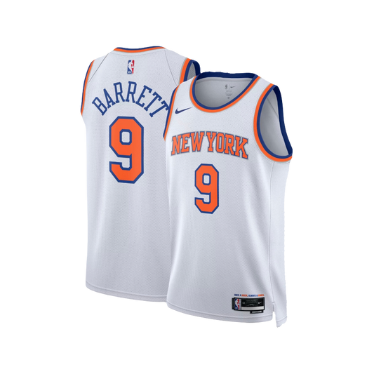 New York Knicks RJ Barrett White Dri-FIT Swingman Jersey