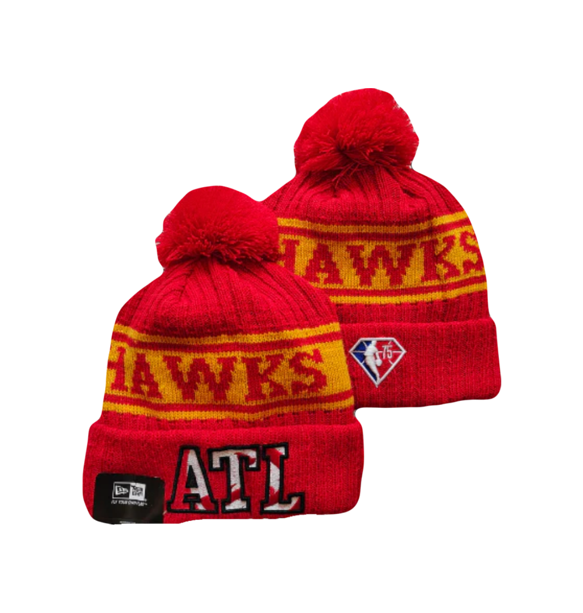 Atlanta Hawks NBA New Era 75th Year Knit Beanie