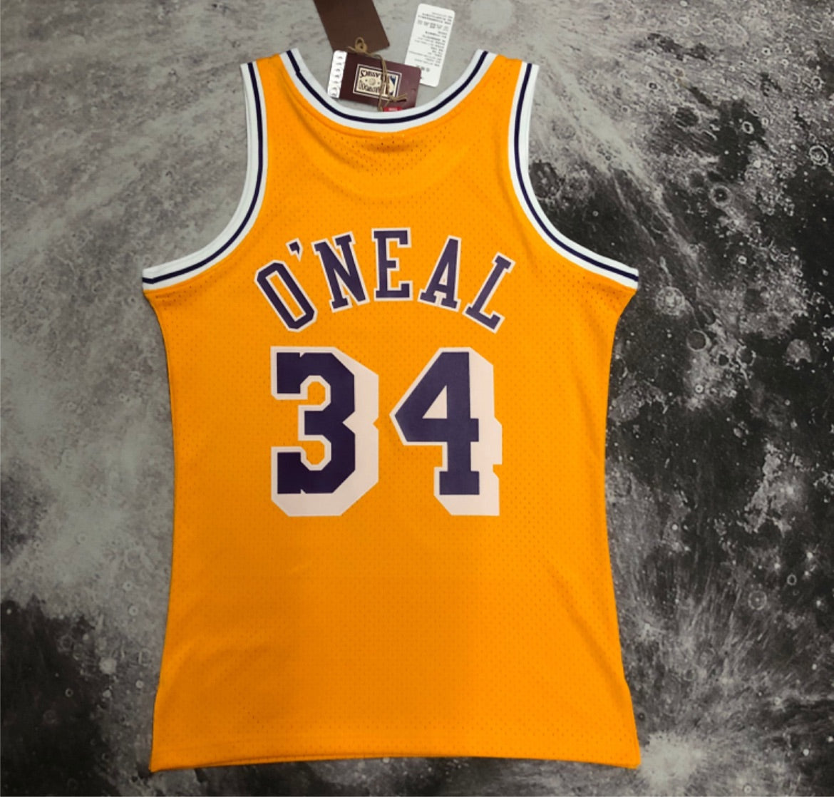 Los Angeles Lakers Shaquille O'Neal Mitchell & Ness 1996-97 Hardwood Classics Jersey
