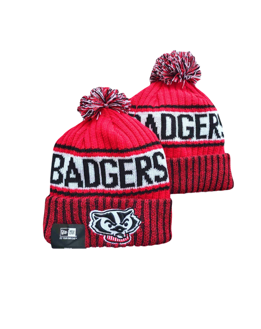 Wisconsin Badgers NCAA New Era Knit Beanie