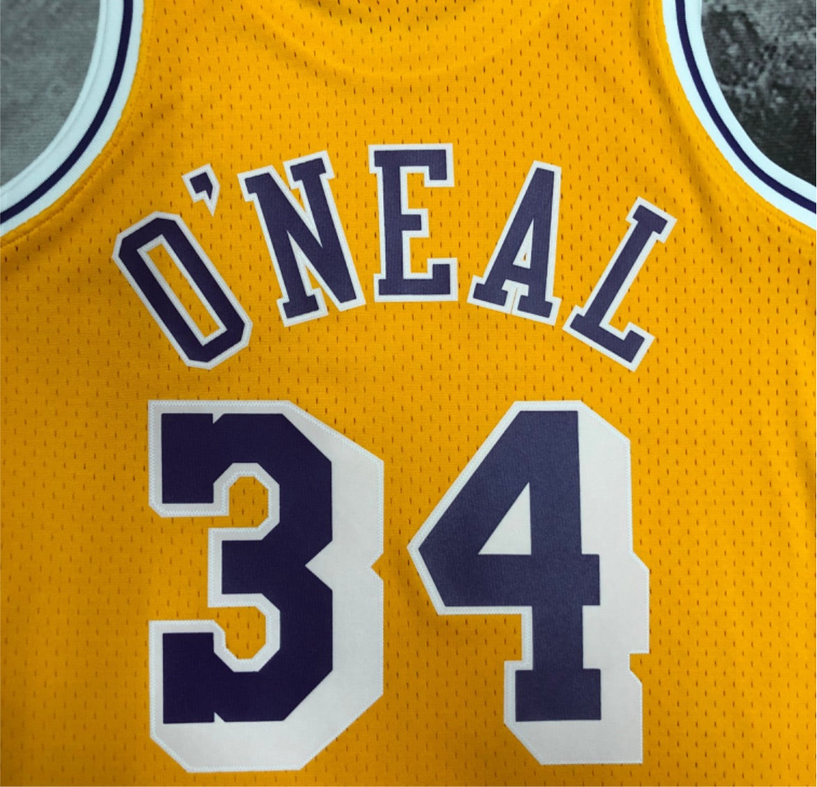 Los Angeles Lakers Shaquille O'Neal Mitchell & Ness 1996-97 Hardwood Classics Jersey