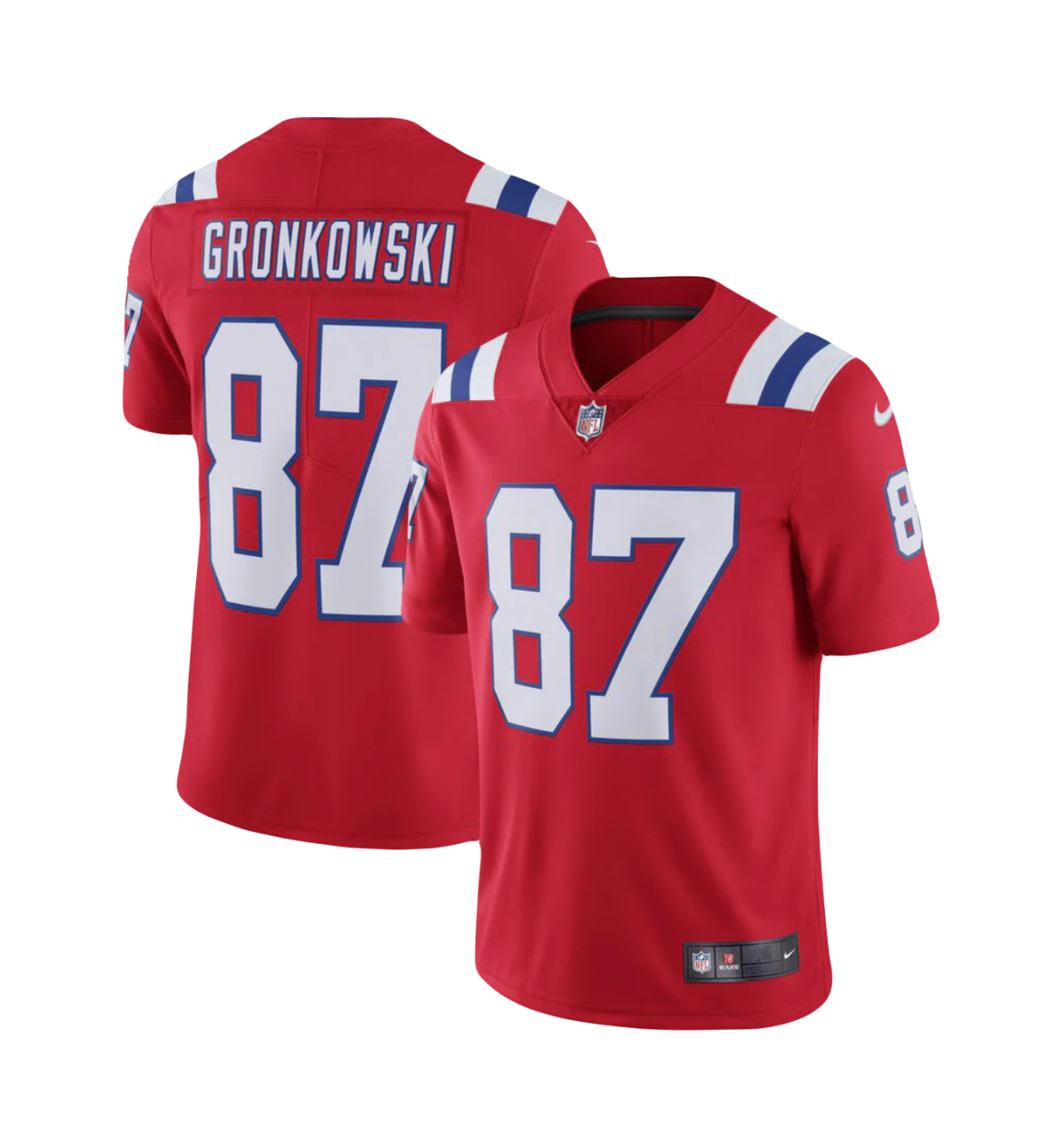Rob Gronkowski New England Patriots Red Throwback NFL Vapor Jersey