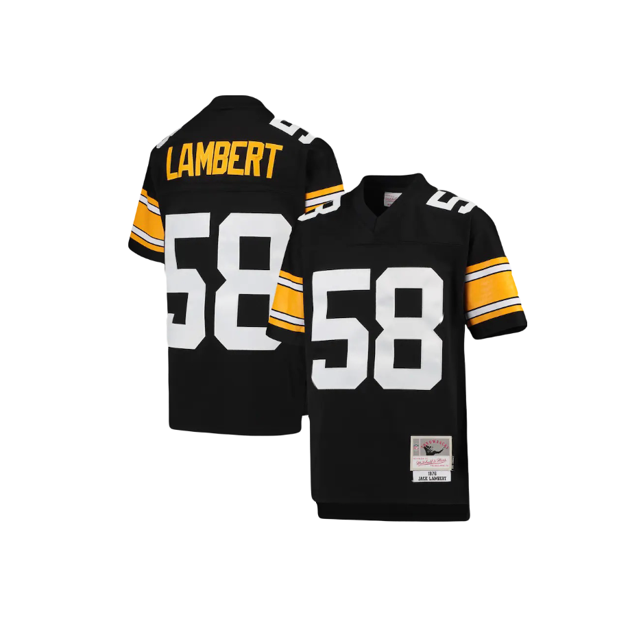 Pittsburgh Steelers Jack Lambert 1976 Iconic NFL Legendary Jersey