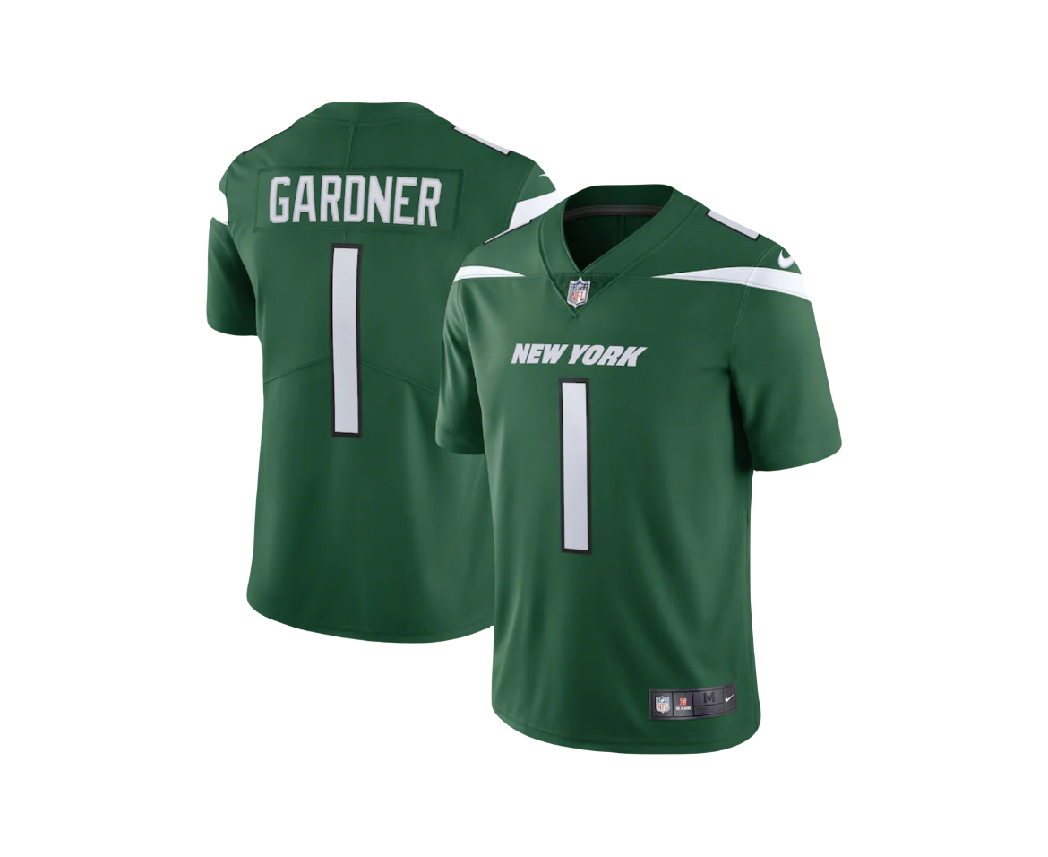 New York Jets Ahmad Sauce Gardner Green NFL Nike Vapor Limited Home Jersey