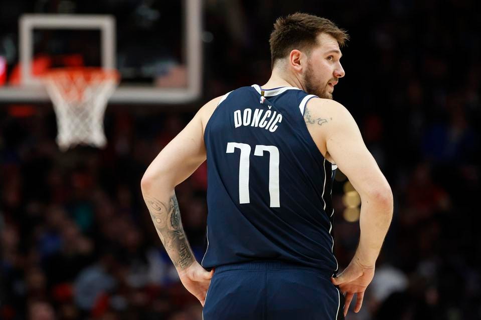 Luka doncic hot sale jersey statement