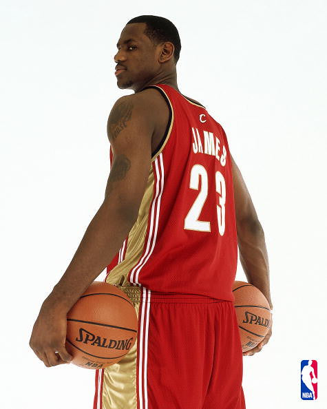 Cleveland Cavaliers LeBron James Rookie 2003-04 Mitchell & Ness Iconic NBA Hardwood Classics Swingman Jersey - Red