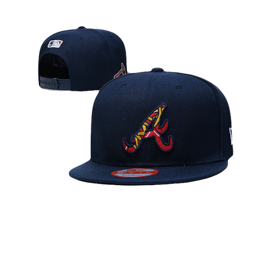 Atlanta Braves MLB New Era Icon Snapback Hat- Navy