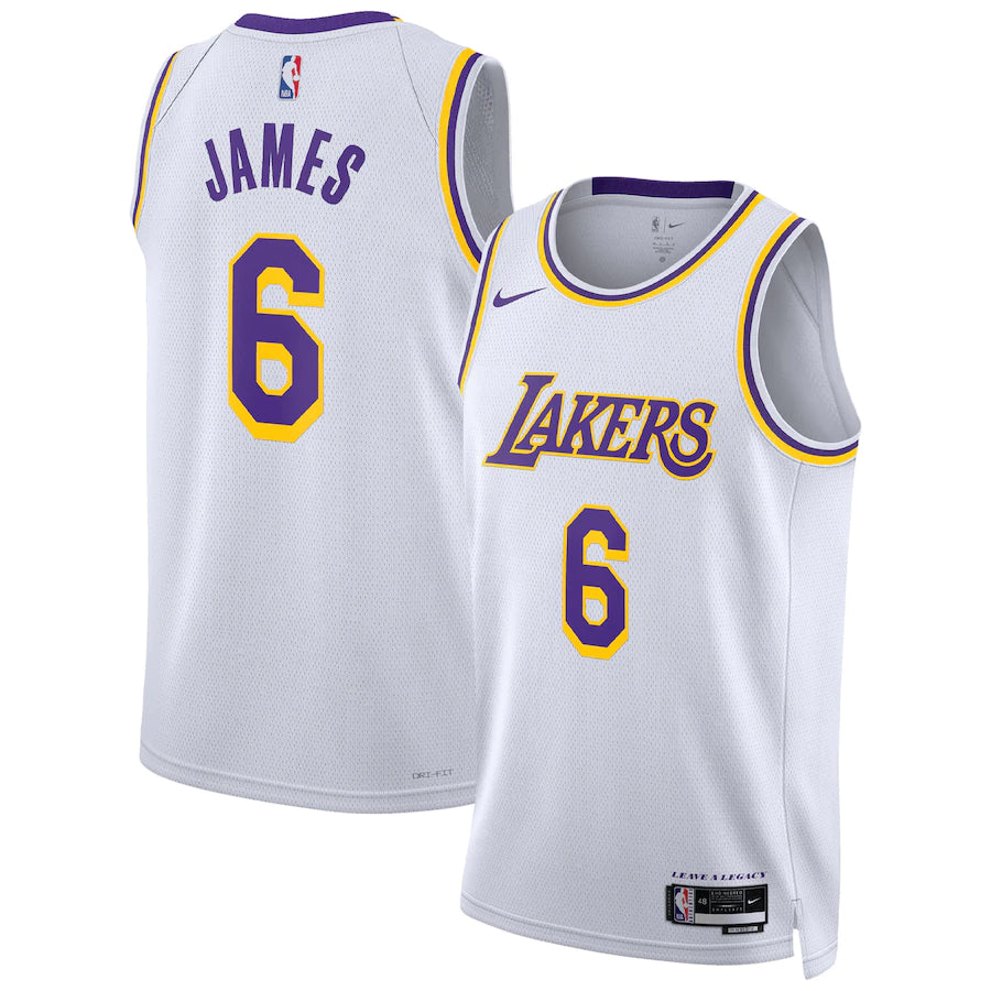 LeBron James Los Angeles Lakers White 2022/23 Swingman Association
