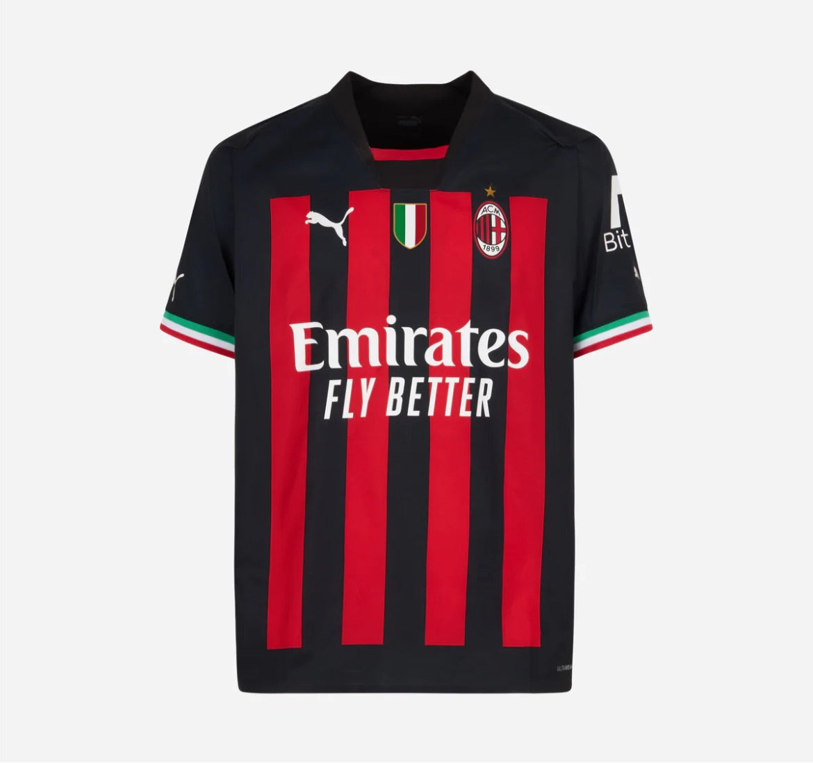 Puma AC Milan Authentic Home Shirt 2021-22 with Ibrahimovic 11 Printing