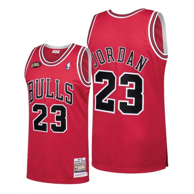 Mitchell & Ness Authentic Michael Jordan 1997-98 Chicago Bulls Road Fi –  Lista's Locker Room