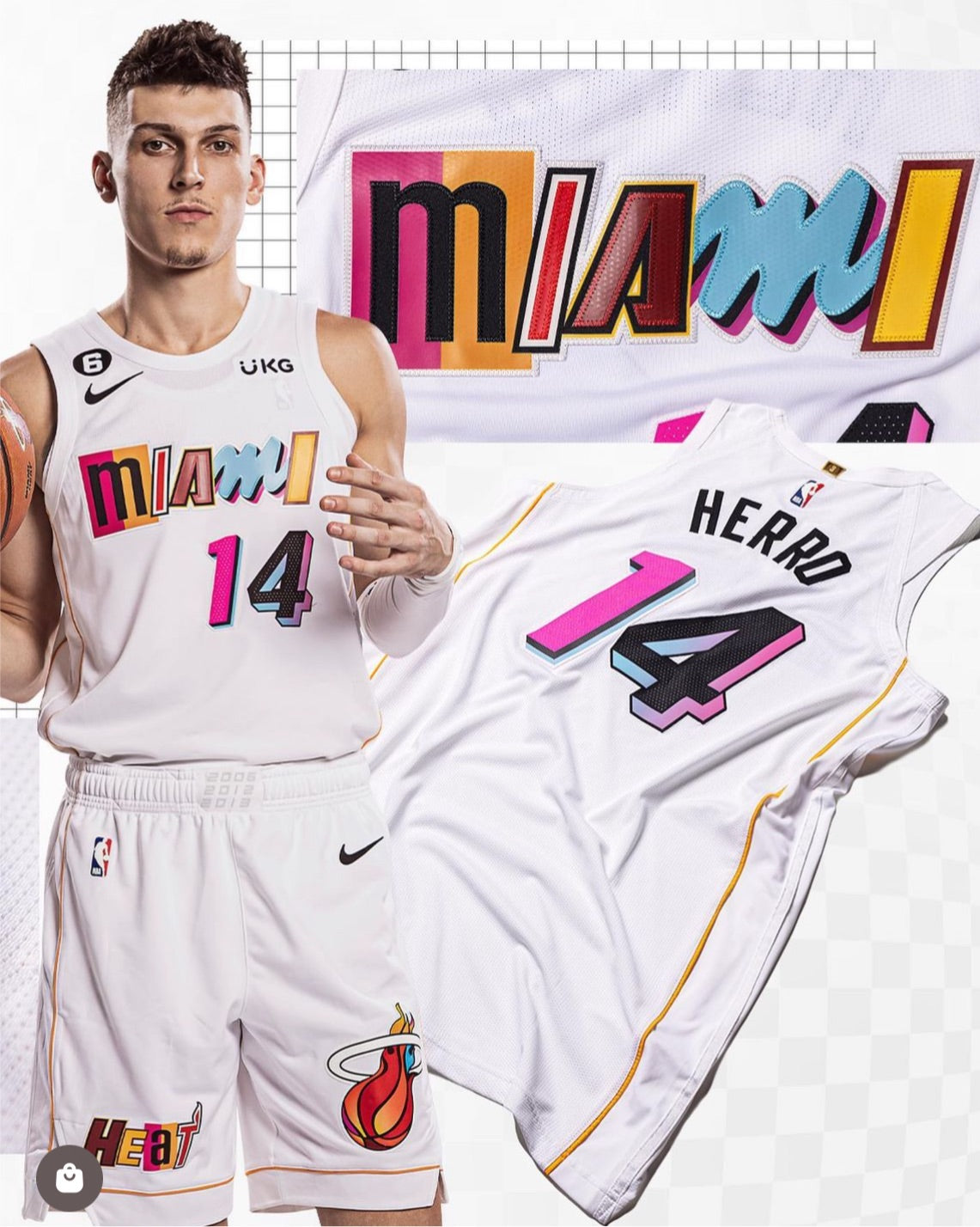 Tyler Herro Nike Miami HEAT Mashup Swingman Jersey - Player's