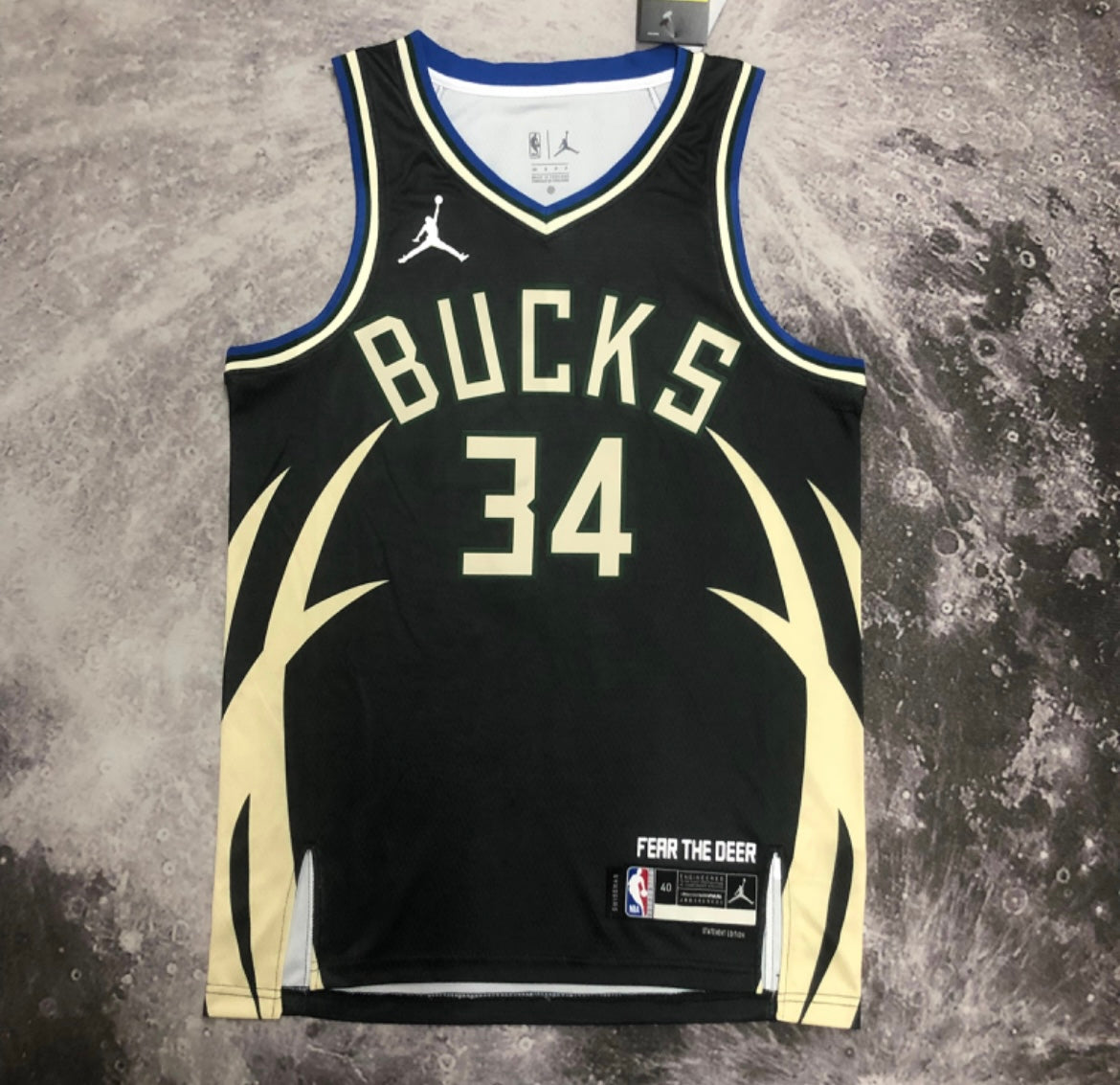 Giannis Antetokounmpo Milwaukee Bucks NBA Fast Break Statement Edition Jersey
