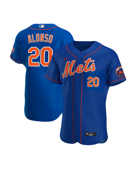 New York Mets Pete Alonso MLB Nike Blue Alternate Premier Player Jersey