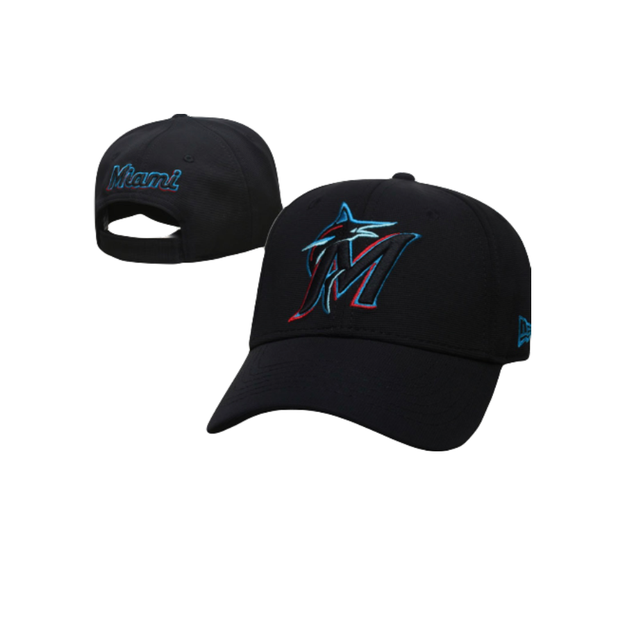 Miami Marlins MLB New Era Adjustable Baseball Cap