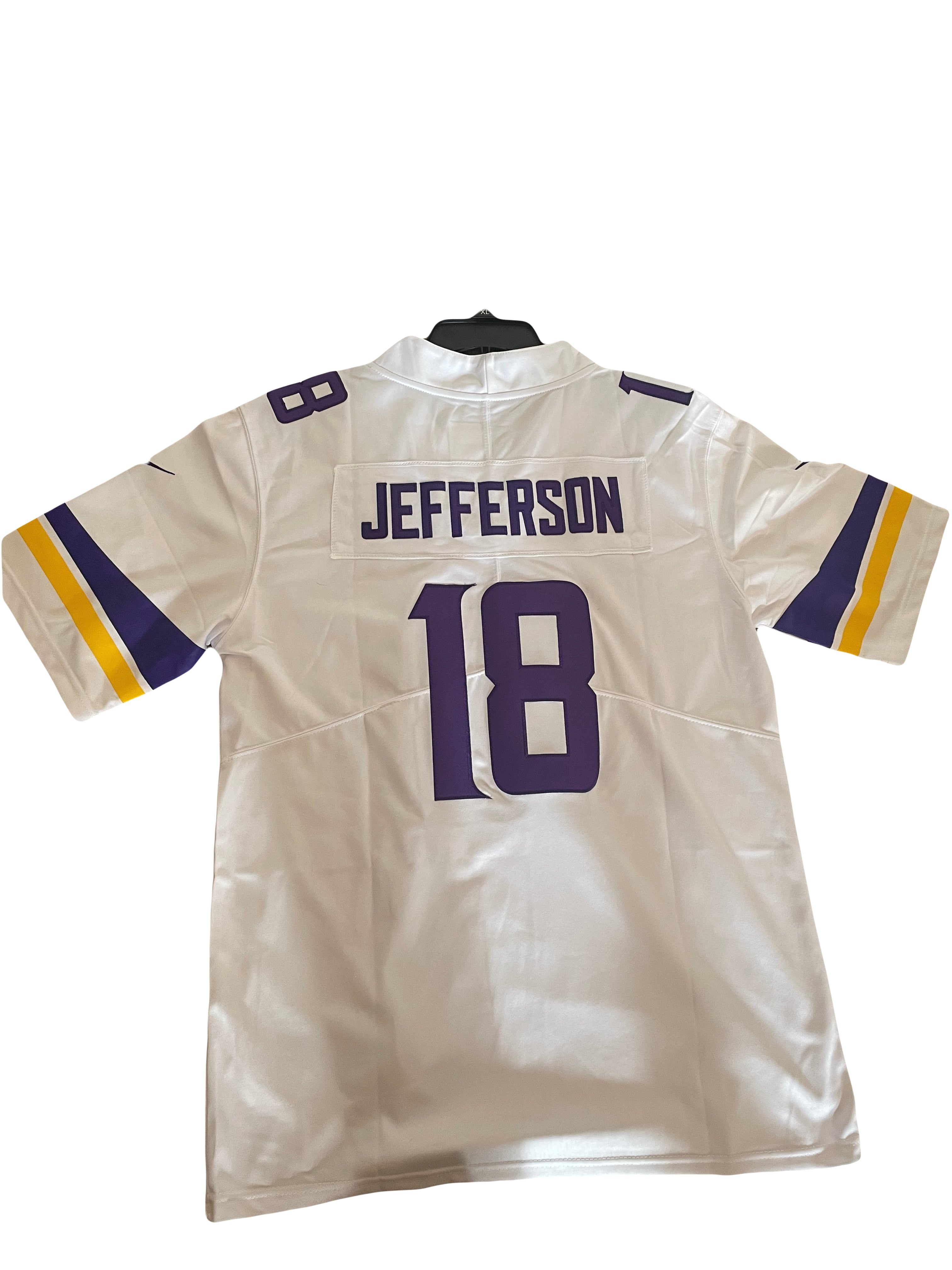 Nike Minnesota Vikings No18 Justin Jefferson Olive/Camo Men's Stitched NFL Limited 2017 Salute To Service Jersey