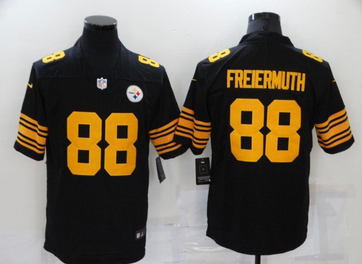 PAT FREIERMUTH PITTSBURGH STEELERS BLACK COLOR RUSH LIMITED JERSEY STITCHED